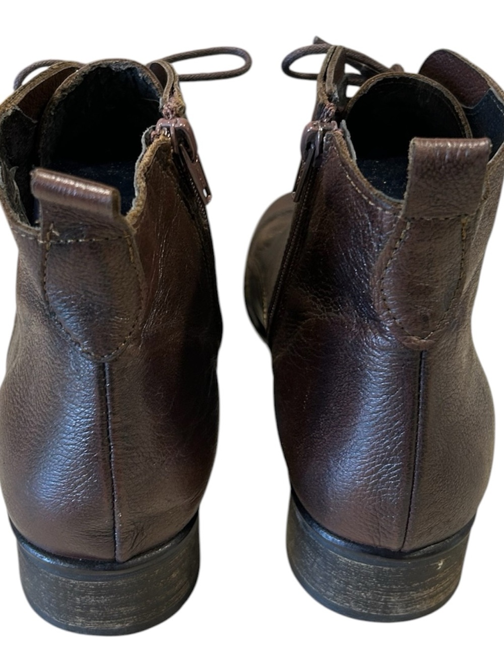Miz Mooz Lyonne Brown Leather Lace-Up Wingtip Victorian Country Ankle Boot US 9 - Picture 4 of 6